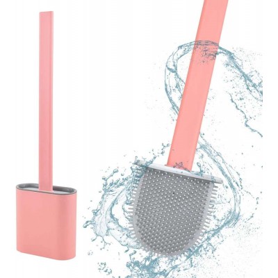 Good grips long handle flat head toilet brushes with wall mounted holder