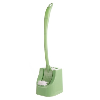 Hanging non disposable silt cleaning double sided toilet brush